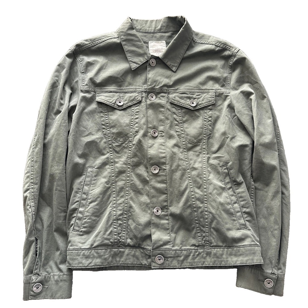ELEVENTY Trucker Jacket Mens Size Large Made In Italy Milano Denim Style $2300